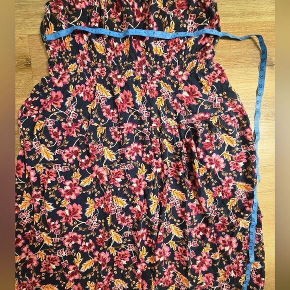Old Navy Pink and Green Maxi A-Line Skirt - Picture 5 of 10